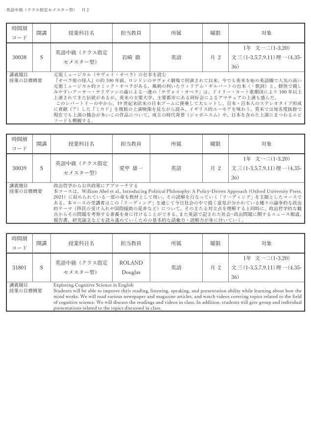 2023Sシラバス 2023Sシラバス